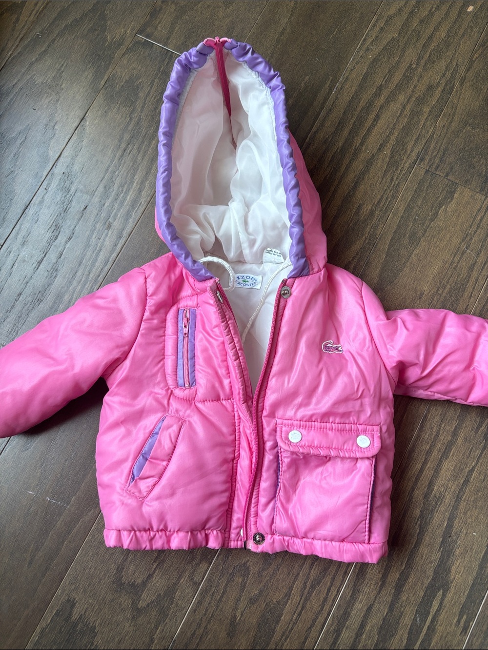 Lacoste Izod vintage Girls' Puffer Jacket